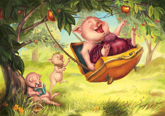 Three little pigs